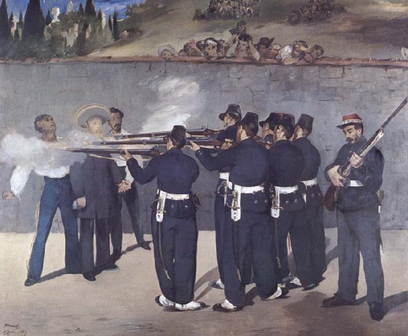 The execution of Emperor Maximiliaan, Edouard Manet